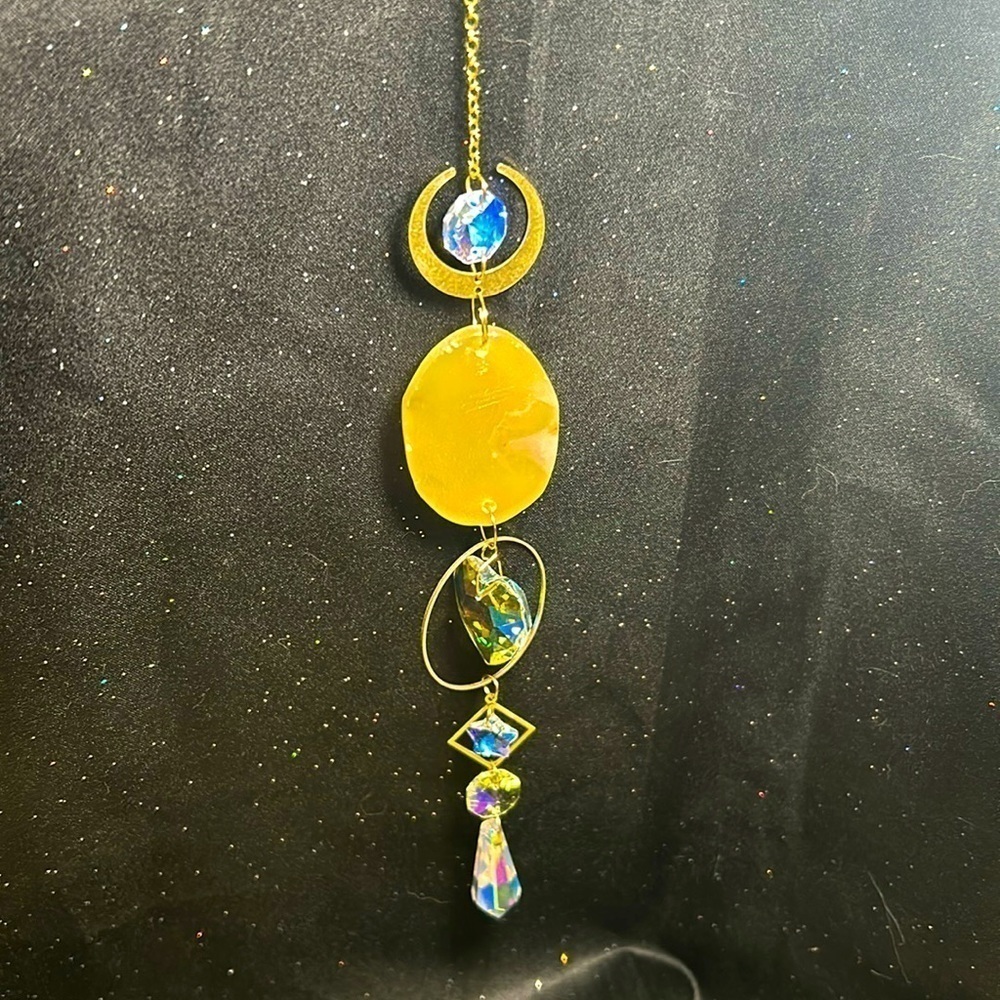 🌟Gold Rainbow 🌈 Crystal Sun Catcher (1)🌟